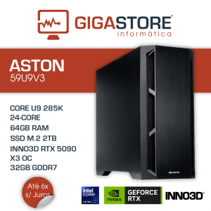 Desktop Gaming ASTON-59U9V3 Ultra 9 285K 64GB RAM 2TB SSD W11